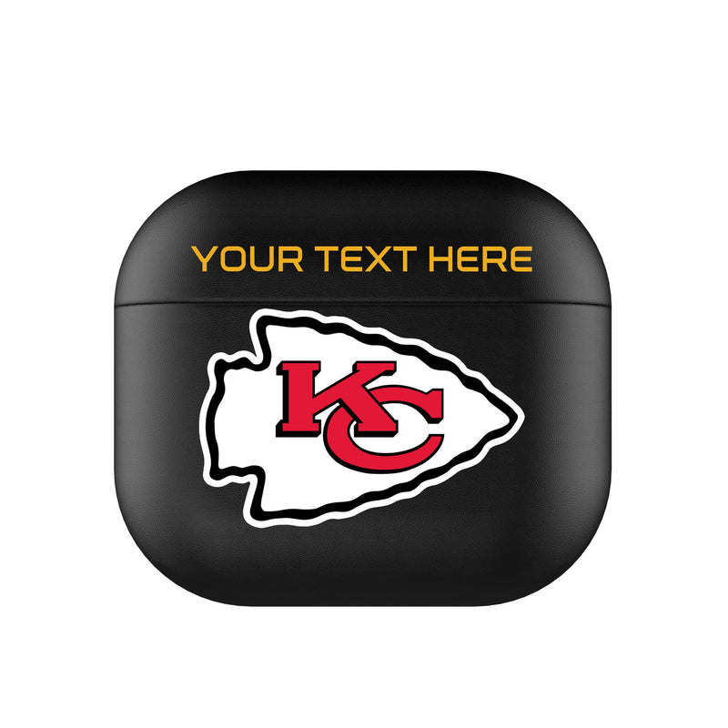 Kansas City Chiefs Personalized Insignia AirPods AirPod Case Cover
