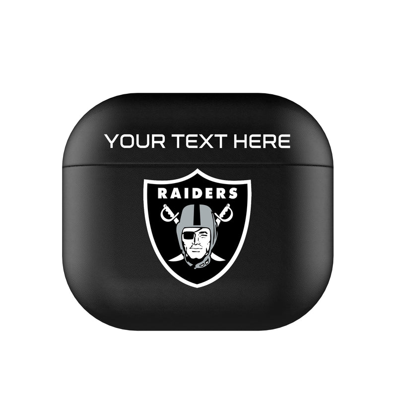 Las Vegas Raiders Personalized Insignia AirPods AirPod Case Cover