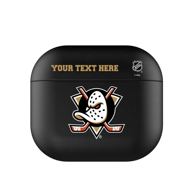 Anaheim Ducks Personalized Insignia AirPods AirPod Case Cover
