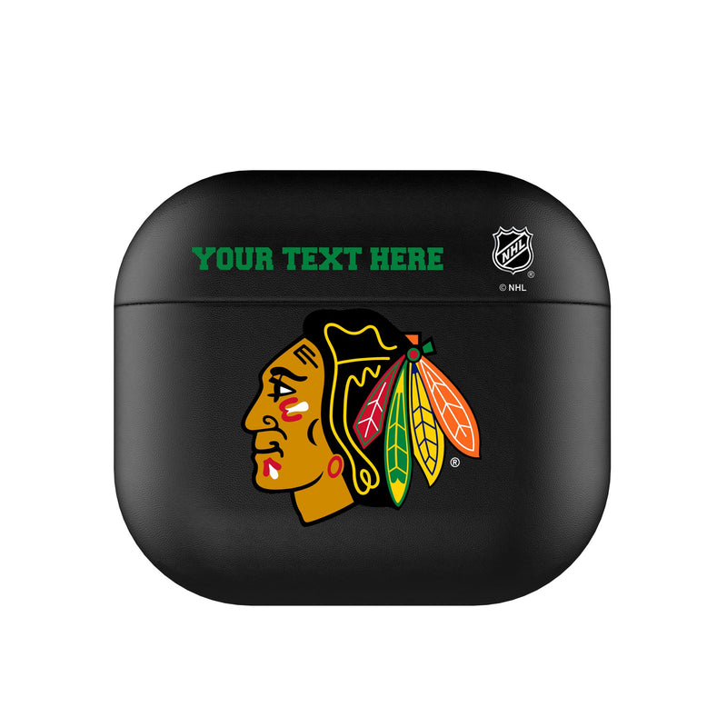 Chicago Blackhawks Personalized Insignia AirPods AirPod Case Cover