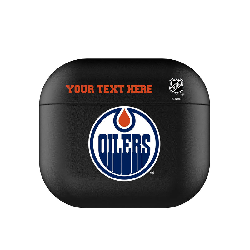 Edmonton Oilers Personalized Insignia AirPods AirPod Case Cover