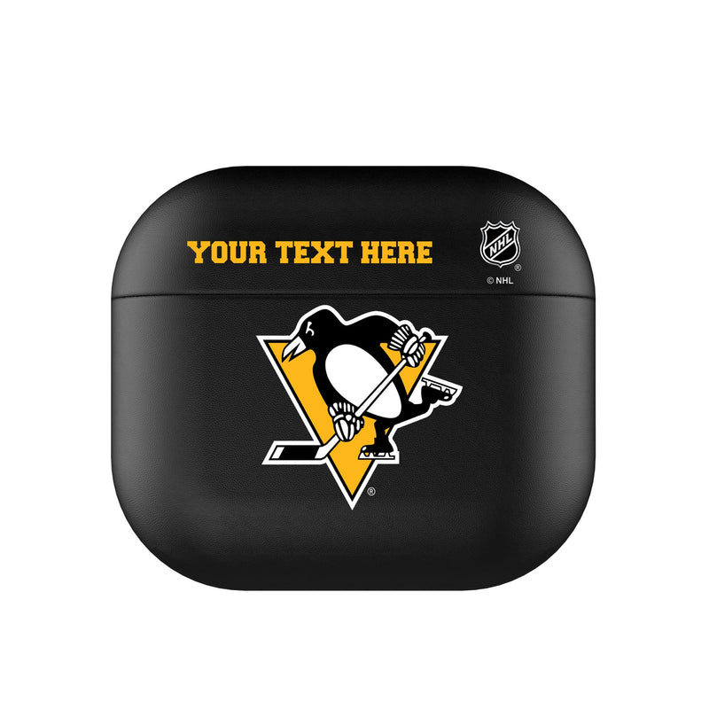 Pittsburgh Penguins Personalized Insignia AirPods AirPod Case Cover