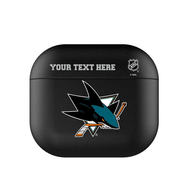 San Jose Sharks Personalized Insignia AirPods AirPod Case Cover