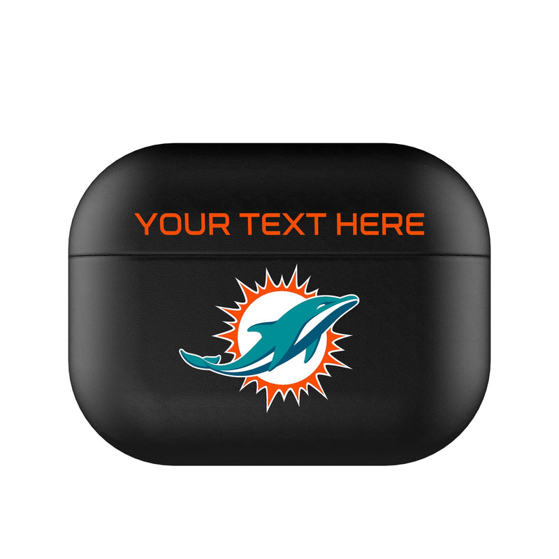 Miami Dolphins Personalized Insignia AirPods AirPod Case Cover