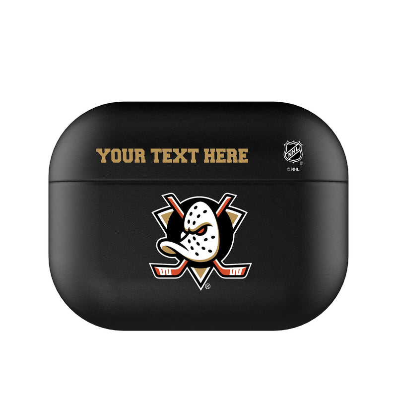 Anaheim Ducks Personalized Insignia AirPods AirPod Case Cover