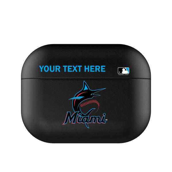 Miami Marlins Personalized Insignia AirPods AirPod Case Cover