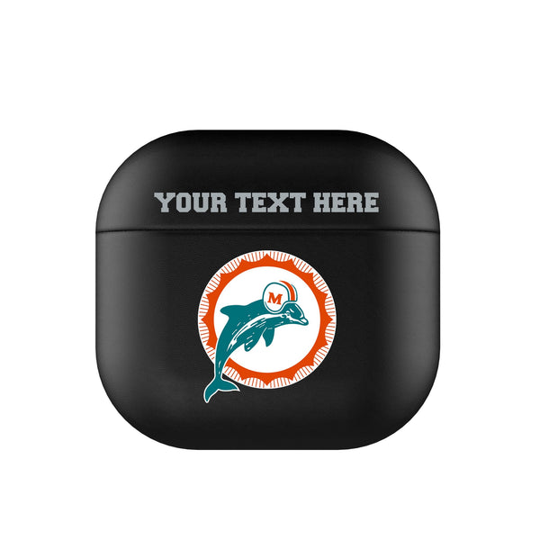 Miami Dolphins 1966-1973 Historic Collection Personalized Insignia AirPods AirPod Case Cover
