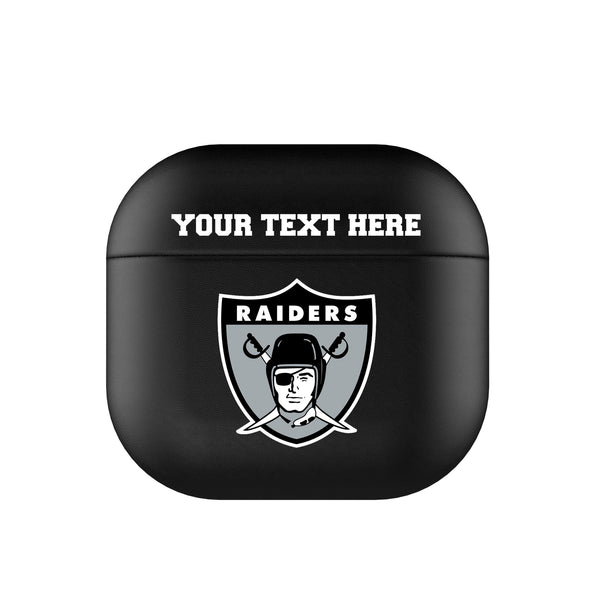 Oakland Raiders 1963 Historic Collection Personalized Insignia AirPods AirPod Case Cover