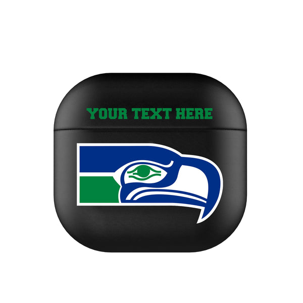 Seattle Seahawks Historic Collection Personalized Insignia AirPods AirPod Case Cover