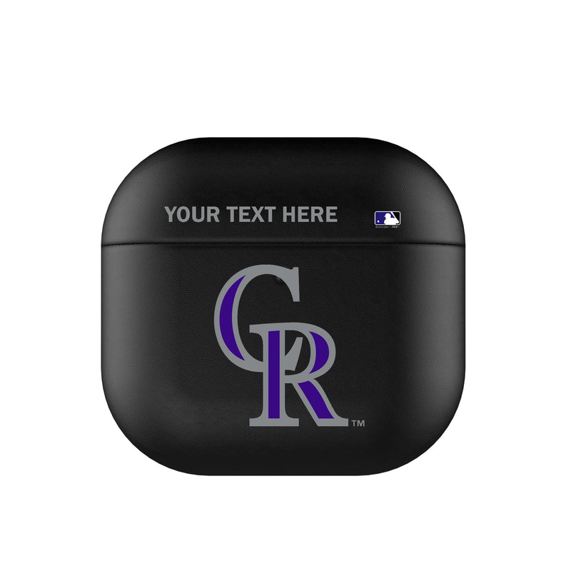 Colorado Rockies Personalized Insignia AirPods AirPod Case Cover