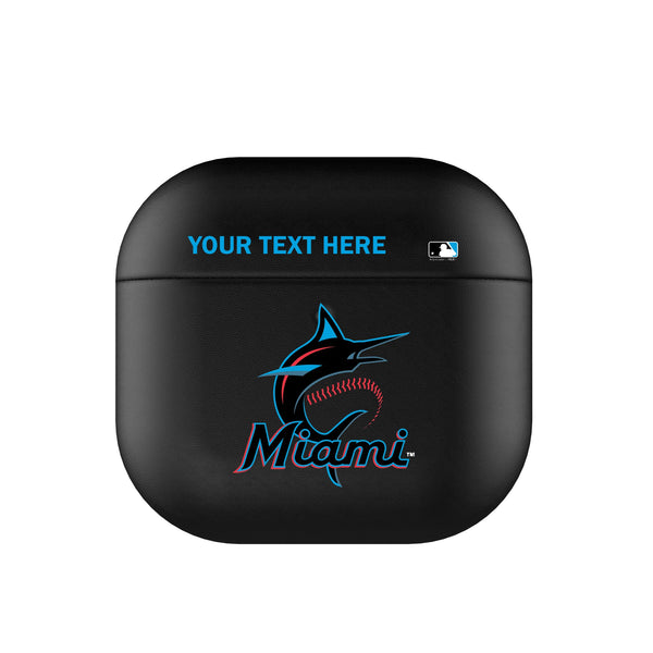 Miami Marlins Personalized Insignia AirPods AirPod Case Cover