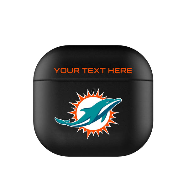 Miami Dolphins Personalized Insignia AirPods AirPod Case Cover