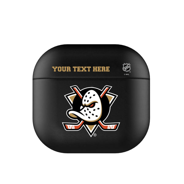 Anaheim Ducks Personalized Insignia AirPods AirPod Case Cover