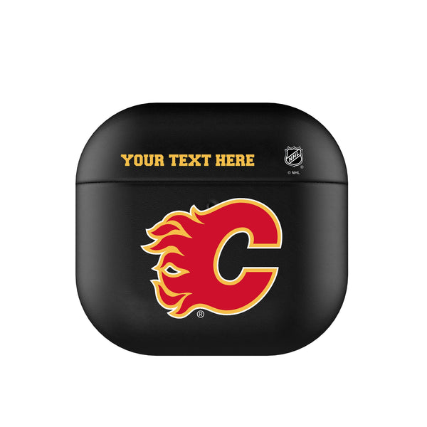 Calgary Flames Personalized Insignia AirPods AirPod Case Cover