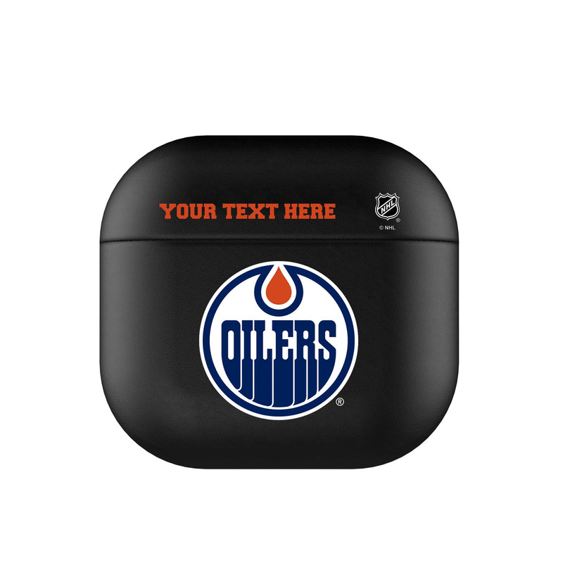 Edmonton Oilers Personalized Insignia AirPods AirPod Case Cover