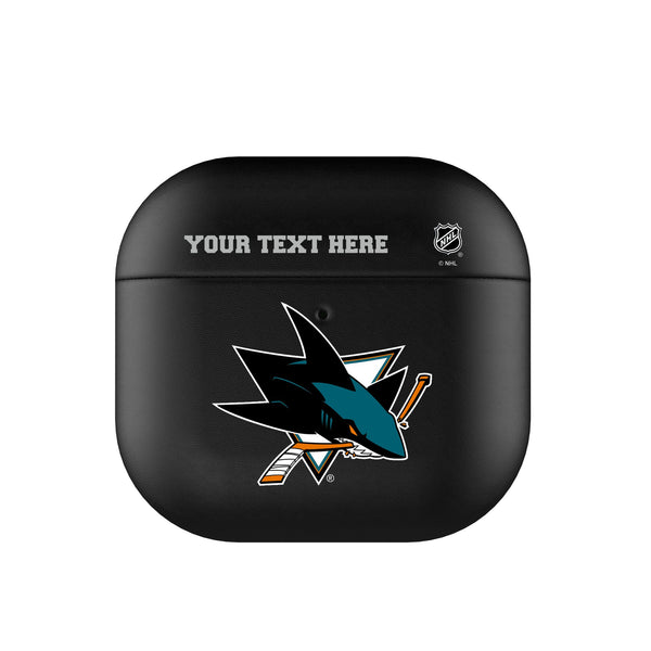 San Jose Sharks Personalized Insignia AirPods AirPod Case Cover