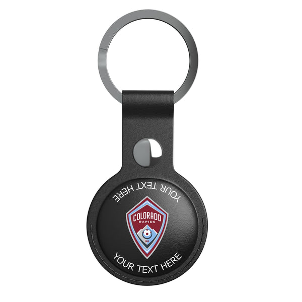 Colorado Rapids Personalized Insignia AirTag Black Airtag Holder