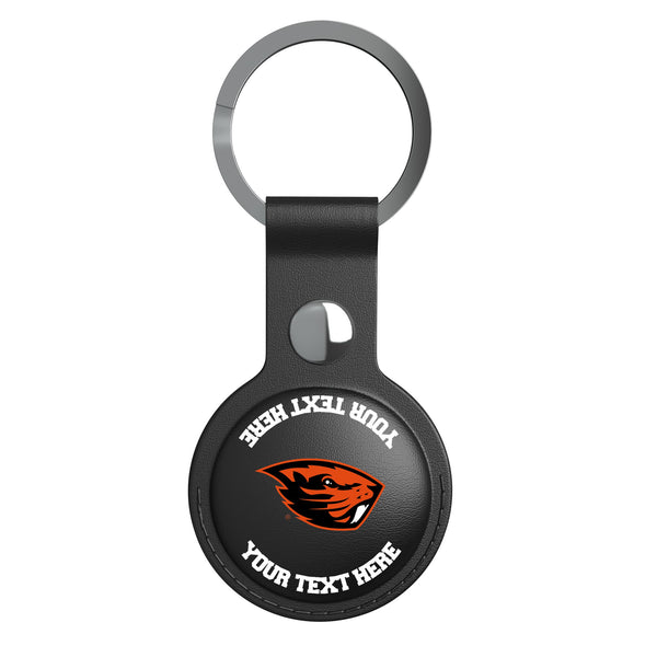 Oregon State University Beavers Personalized Insignia AirTag Black Airtag Holder