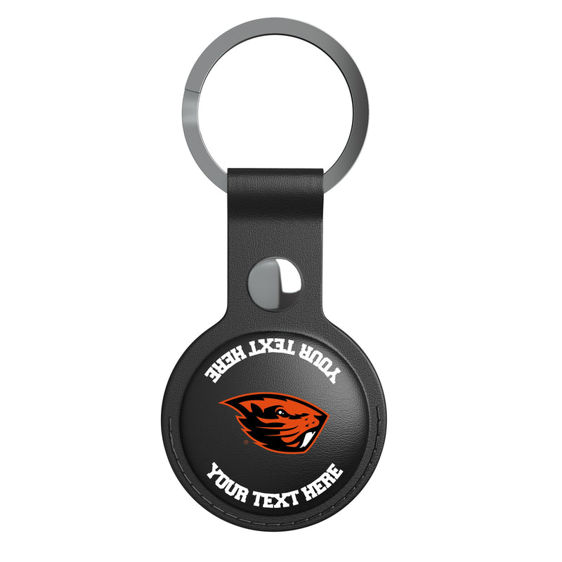 Oregon State University Beavers Personalized Insignia AirTag Black Airtag Holder