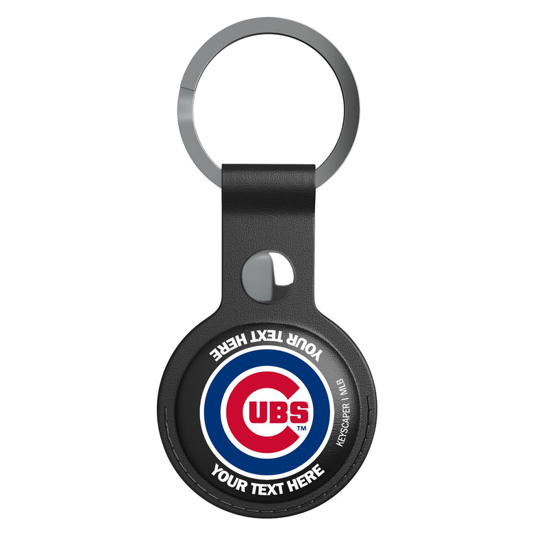 Chicago Cubs Personalized Insignia AirTag Black Airtag Holder