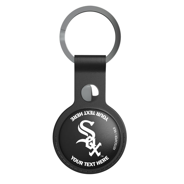Chicago White Sox Personalized Insignia AirTag Black Airtag Holder