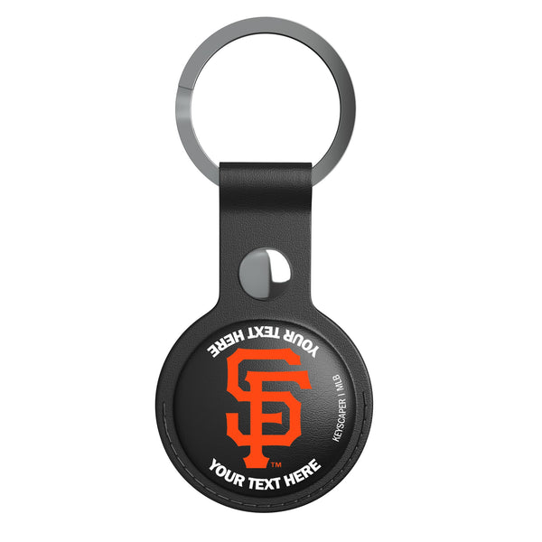 San Francisco Giants Personalized Insignia AirTag Black Airtag Holder