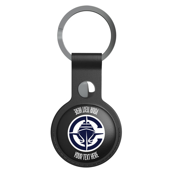 Los Angeles Clippers Personalized Insignia AirTag Black Airtag Holder
