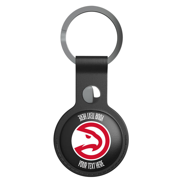 Atlanta Hawks Personalized Insignia AirTag Black Airtag Holder