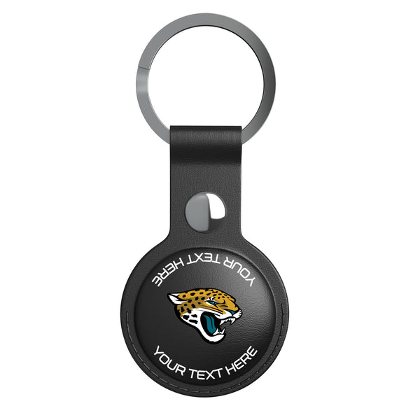 Jacksonville Jaguars Personalized Insignia AirTag Black Airtag Holder