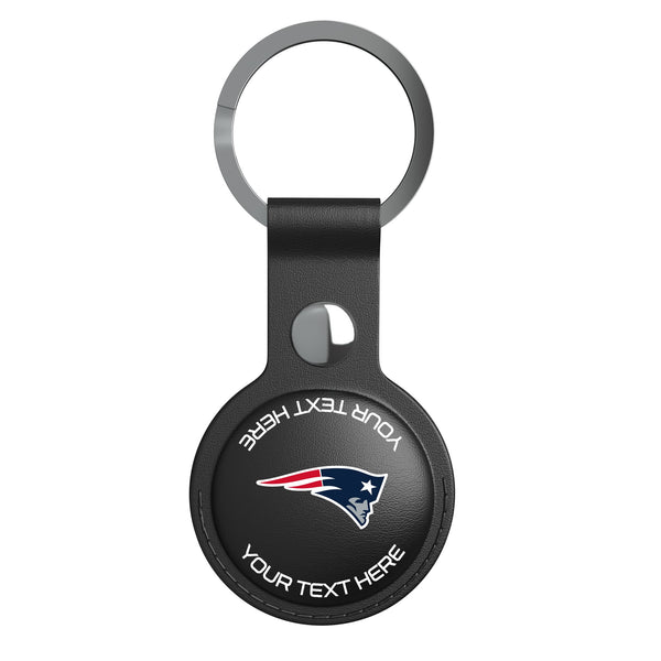New England Patriots Personalized Insignia AirTag Black Airtag Holder