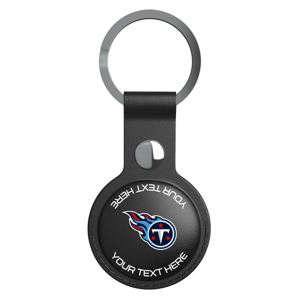 Tennessee Titans Personalized Insignia AirTag Black Airtag Holder