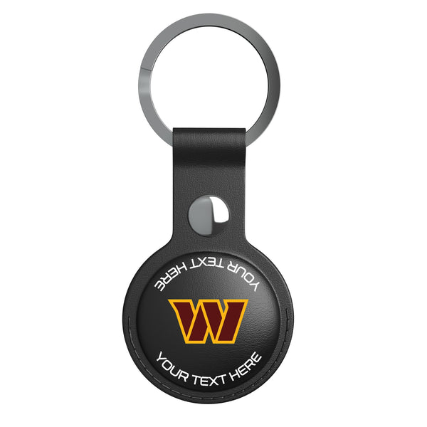 Washington Commanders Personalized Insignia AirTag Black Airtag Holder