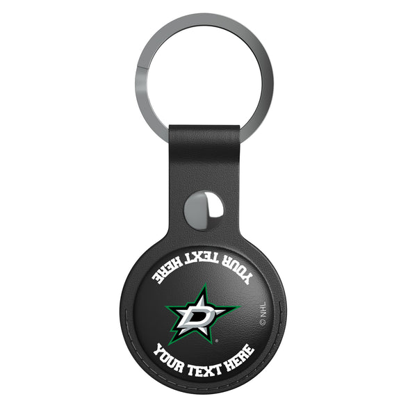 Dallas Stars Personalized Insignia AirTag Black Airtag Holder