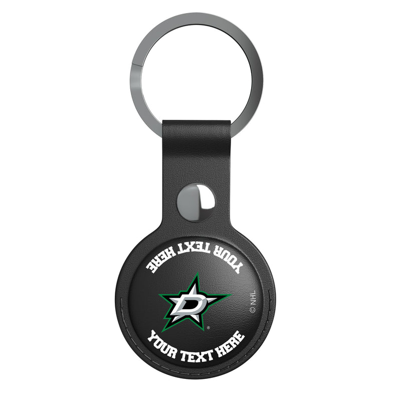 Dallas Stars Personalized Insignia AirTag Black Airtag Holder