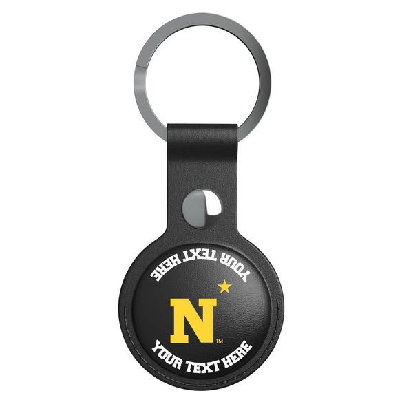 United State Naval Academy Midshipmen Personalized Insignia AirTag Black Airtag Holder