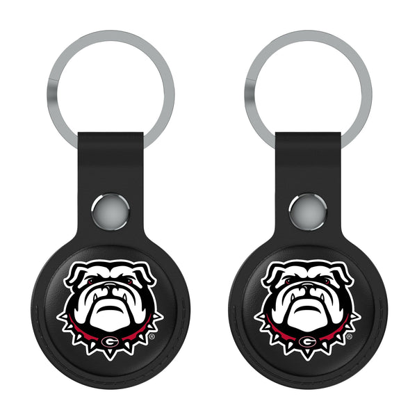 University of Georgia Bulldogs Uga Insignia AirTag Black Airtag Holder 2-Pack