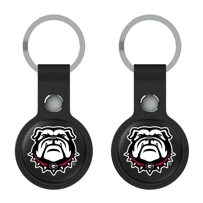 University of Georgia Bulldogs Uga Insignia AirTag Black Airtag Holder 2-Pack