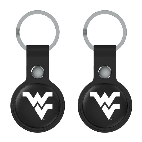 West Virginia University Mountaineers Insignia AirTag Black Airtag Holder 2-Pack