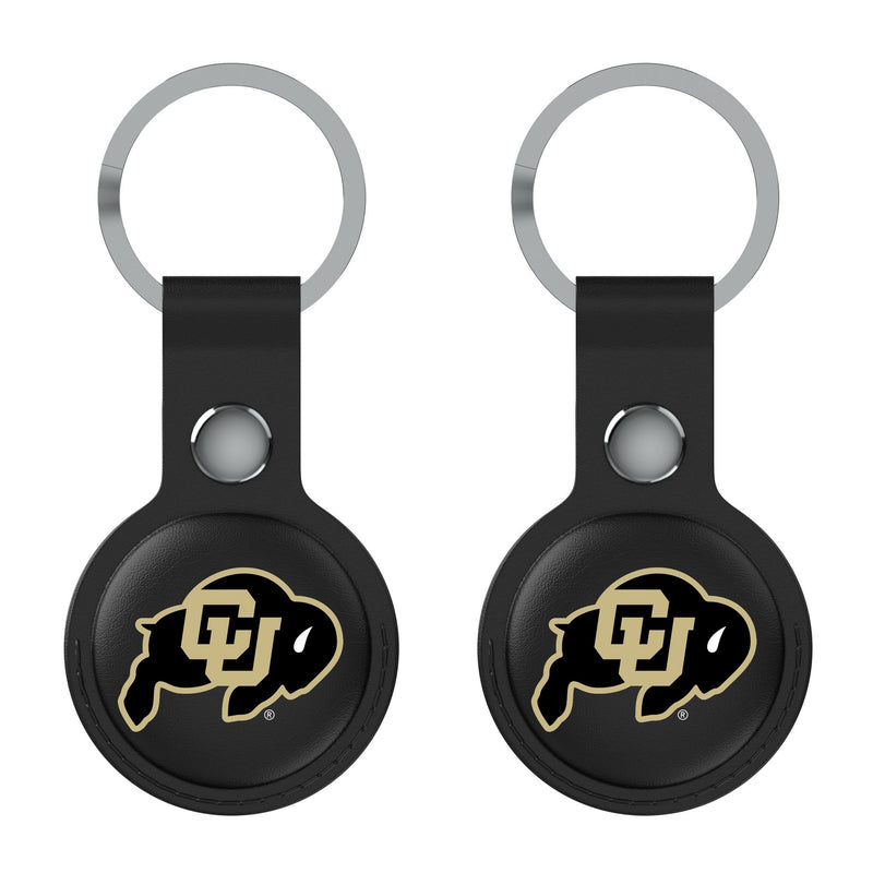 University of Colorado Buffaloes Insignia AirTag Black Airtag Holder 2-Pack