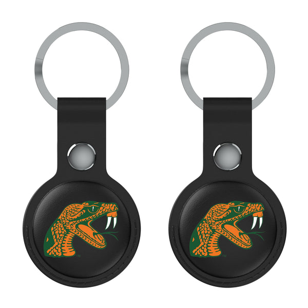 Florida A&M University Rattlers Insignia AirTag Black Airtag Holder 2-Pack