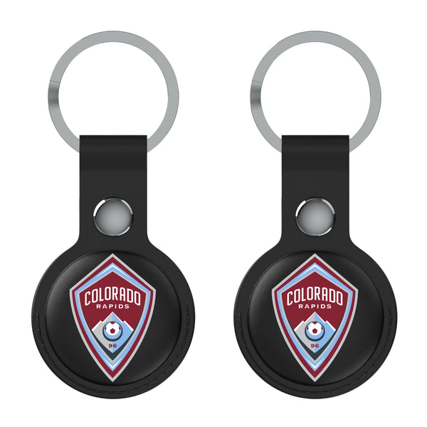 Colorado Rapids  Insignia AirTag Black Airtag Holder 2-Pack