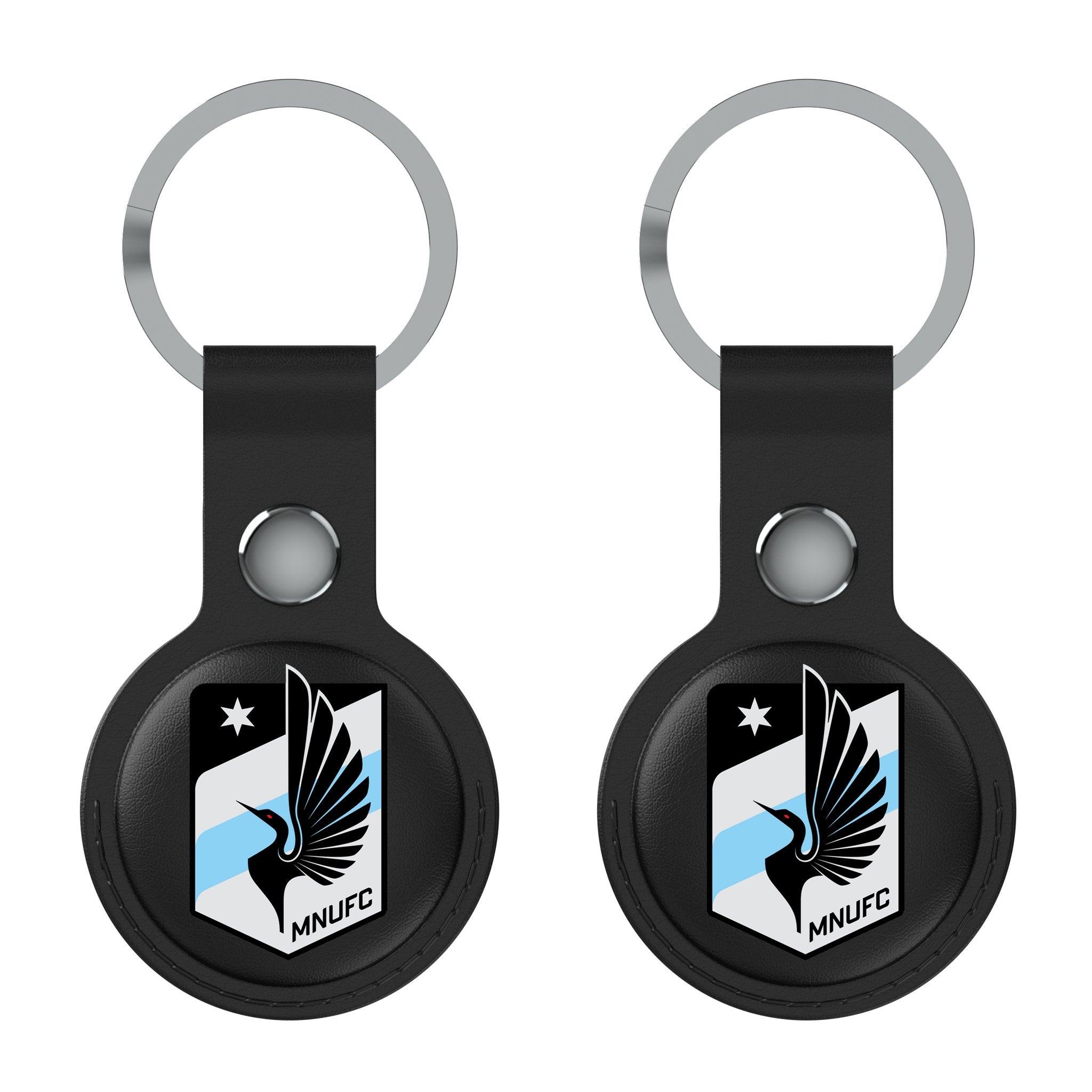 Minnesota United FC   Insignia AirTag Black Airtag Holder 2-Pack