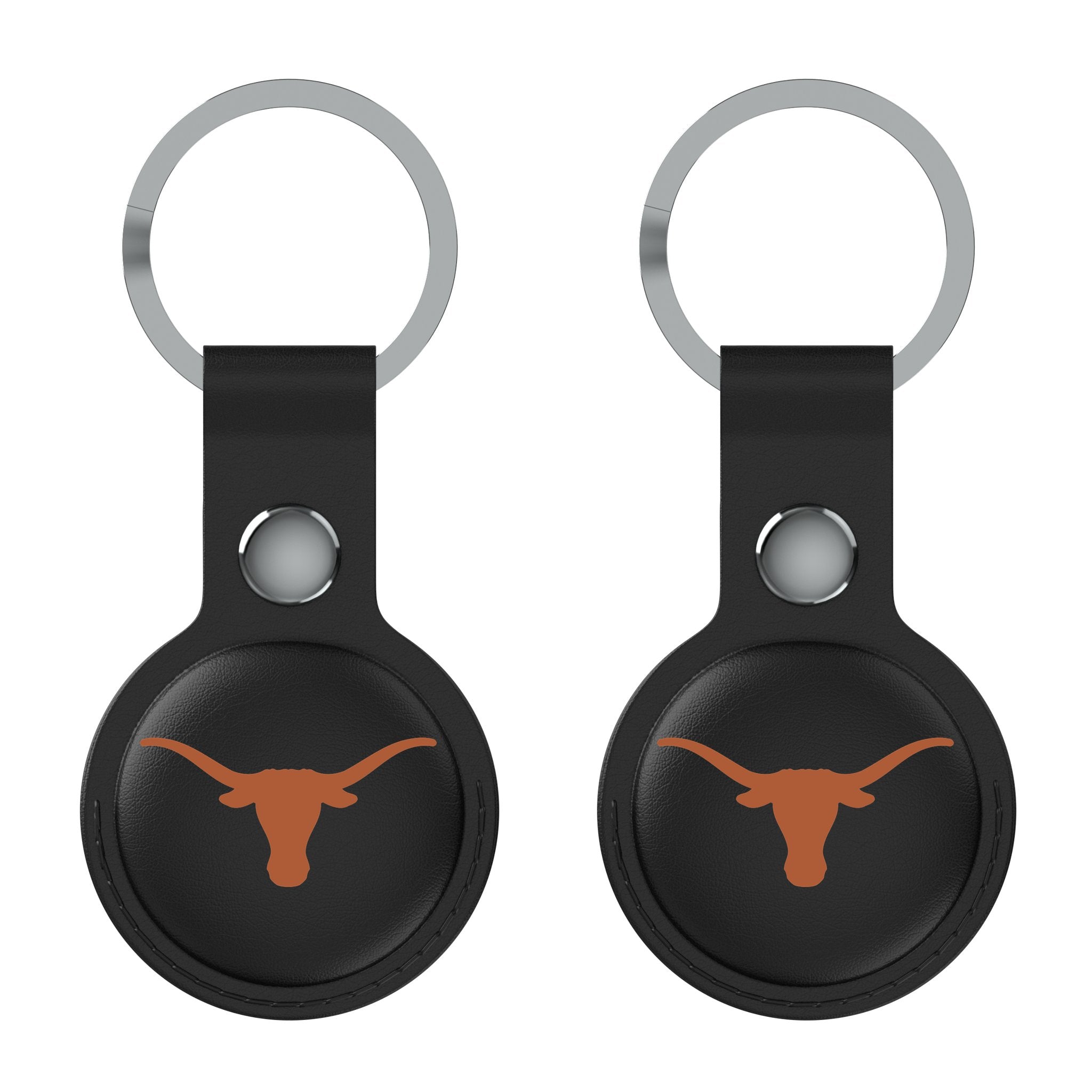 University of Texas Longhorns Insignia AirTag Black Airtag Holder 2-Pack