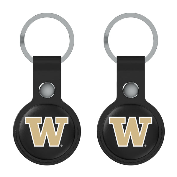 University of Washington Huskies Insignia AirTag Black Airtag Holder 2-Pack