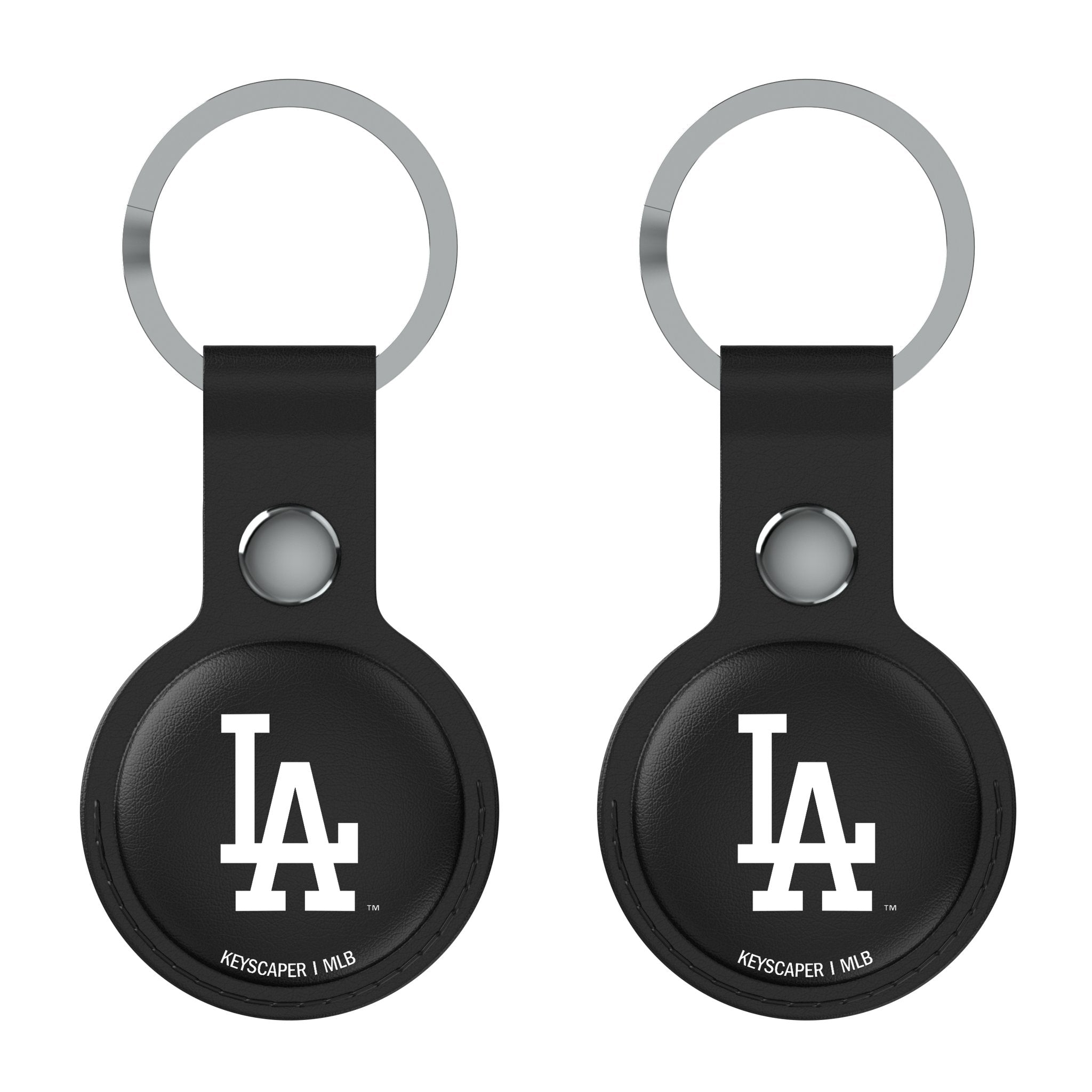 LA Dodgers Insignia AirTag Black Airtag Holder 2-Pack