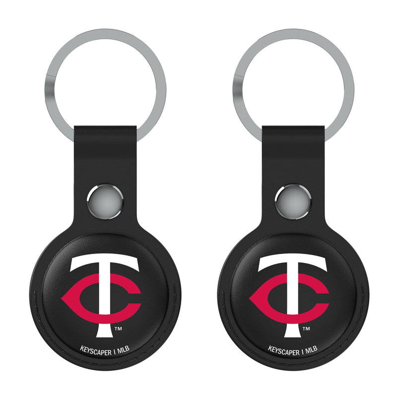 Minnesota Twins Insignia AirTag Black Airtag Holder 2-Pack