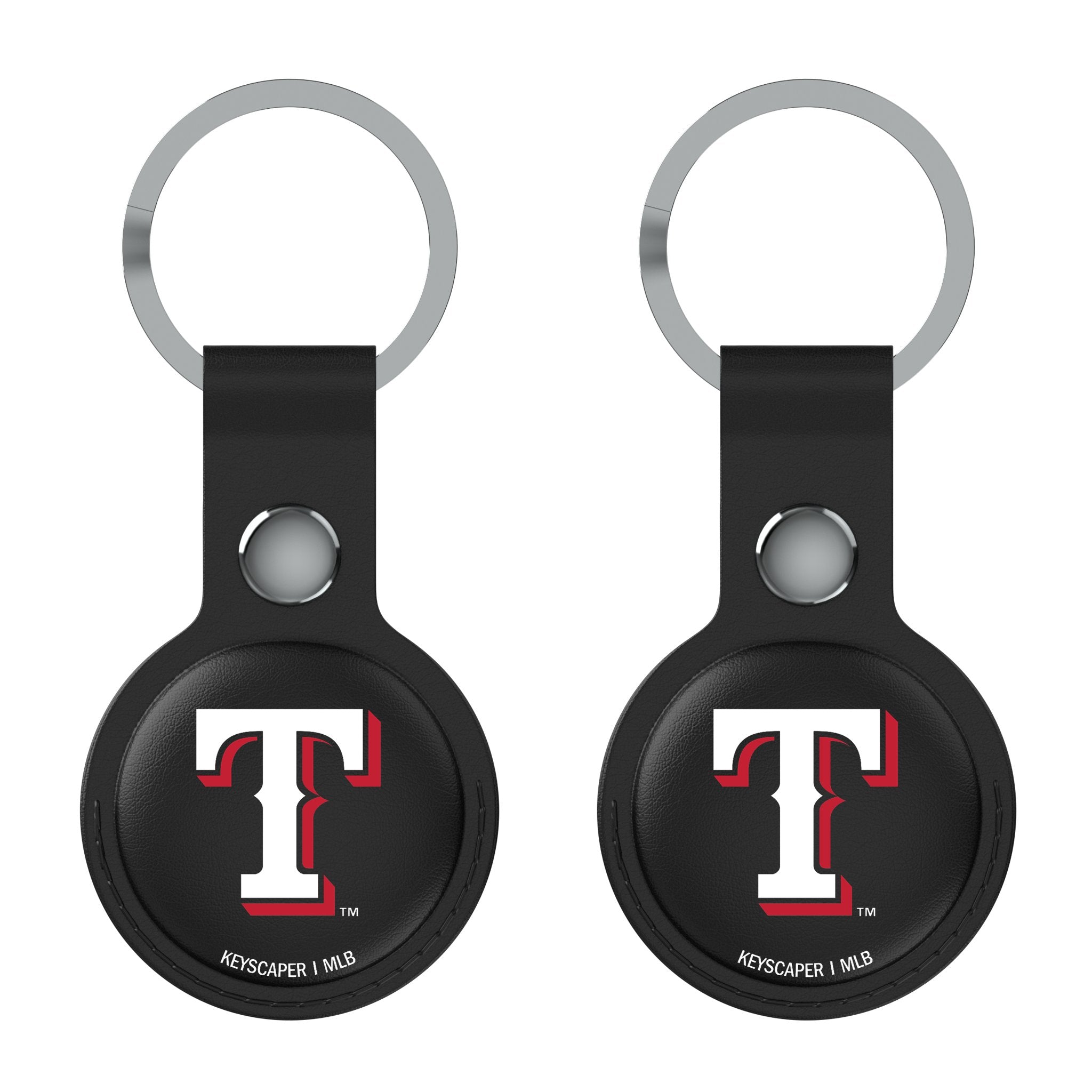 Texas Rangers Insignia AirTag Black Airtag Holder 2-Pack