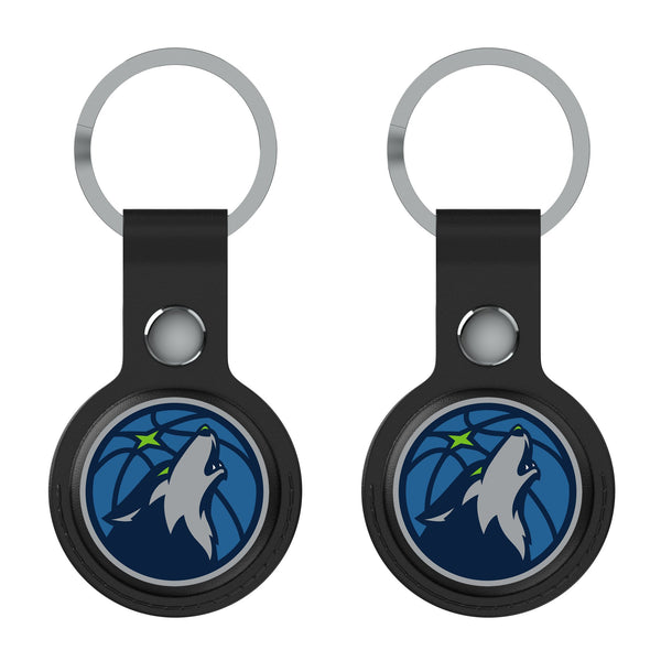 Minnesota Timberwolves Insignia AirTag Black Airtag Holder 2-Pack