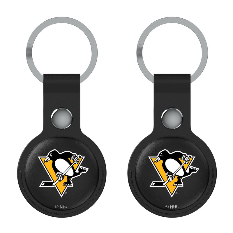 Pittsburgh Penguins Insignia AirTag Black Airtag Holder 2-Pack