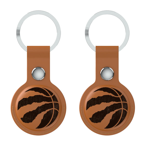 Toronto Raptors Burn AirTag Brown Airtag Holder 2-Pack